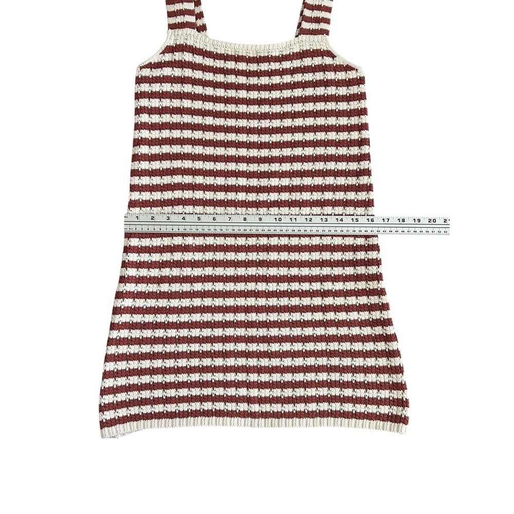 Faherty Seacoast Crochet Sleeveless Dress Sorrento Sand Women's Medium Boho-Chic - Picture 8 of 13
